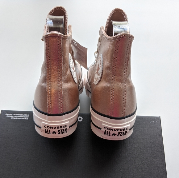 Converse CTAS Lift Hi Particle Beige/White/Black - Picture 5 of 9